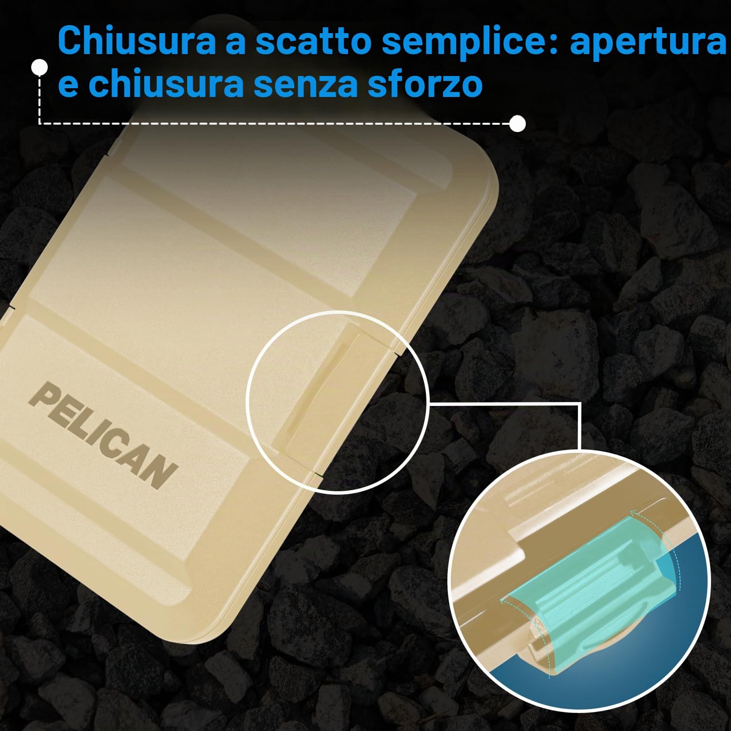 Pelican - Portafoglio magnetico per iPhone 16 Pro Max/15 Pro/14/13/12 MagSafe