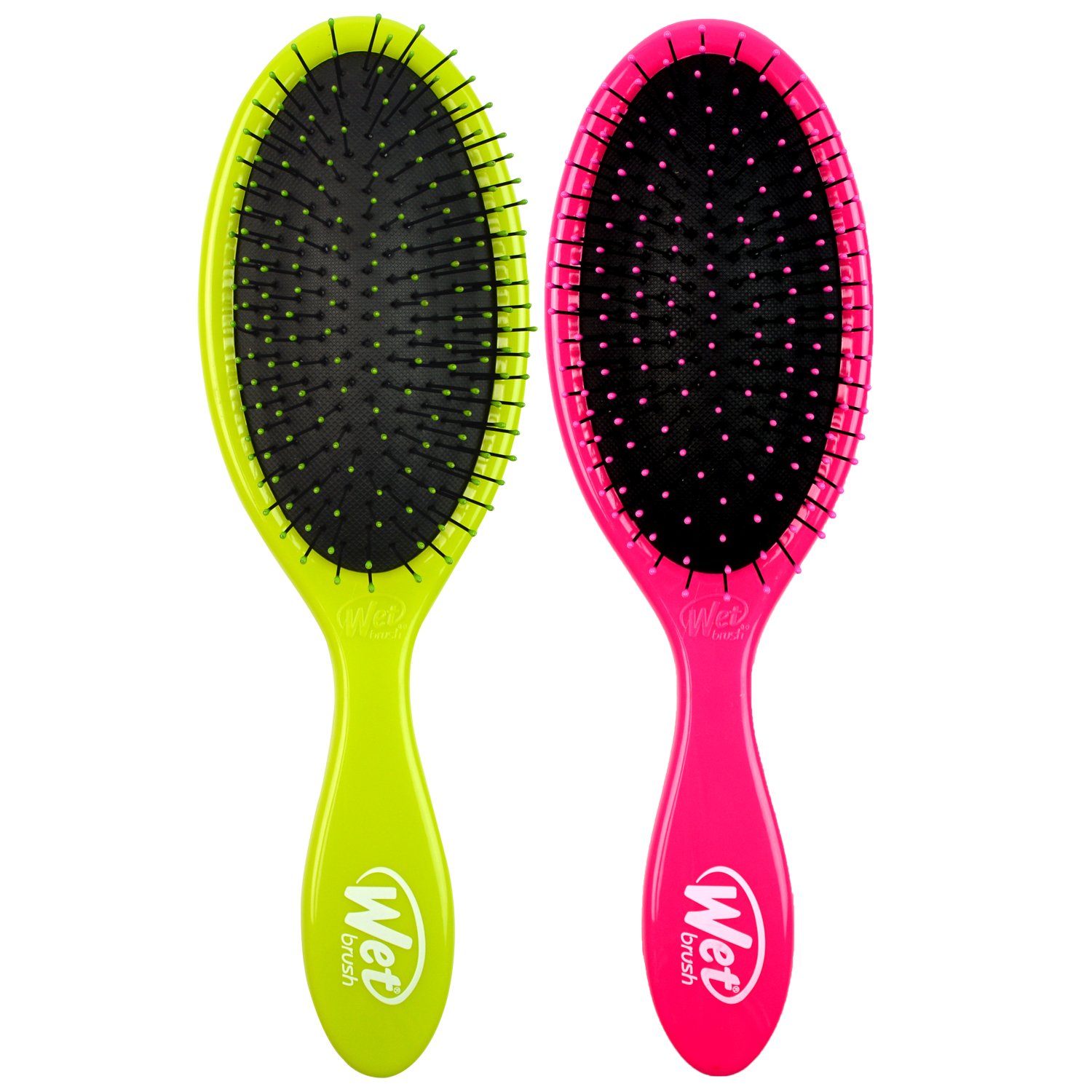 Wet Brush Original Detangler Hair Brush - Health and Peace (Pack of 2) - Exclusive Ultra-soft IntelliFlex Bristles - Glide Through Tangles With Ease For All Hair Types - Women, Men, Wet And Dry Hair