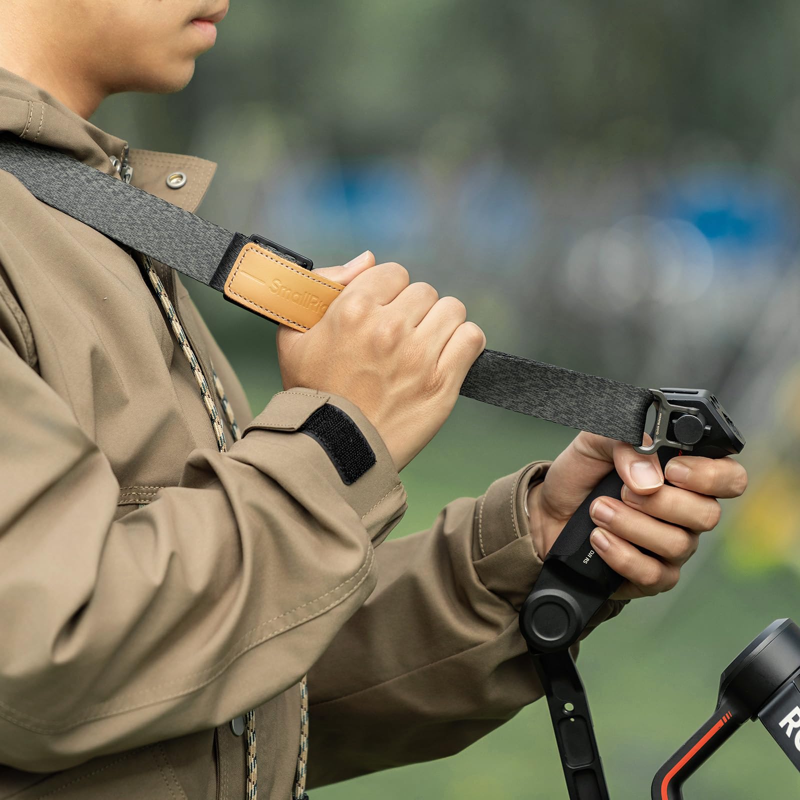 SMALLRIG Tracolla per ridurre il peso, maniglia per DJI Gimbal, con fibbie QD migliorate per RS 4 / RS 4 Pro/RS 4 Mini/RS 3 / RS 3 Pro/RS 3 Mini/RS 2, nero - 5362