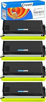 Cruxer Compatible Toner Cartridge Replacement for TN570 TN-570 Used for HL5140DN HL5150DNT HL5170DN MFC8220 MFC8440 MFC8840D MFC8840DN PrinterBlack, 4-Pack