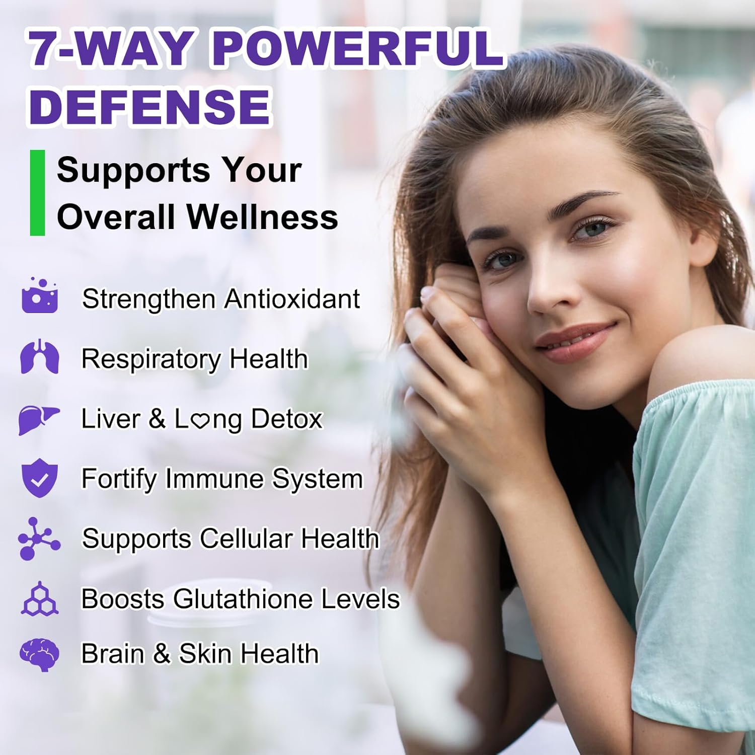 Sugar Free NAC Gummies for Kids & Adults, 1200mg NAC Supplement N Acetyl Cysteine with Selenium Zinc Vitamin C & E, NAC 600mg Per Gummy, Support Liver Health, Antioxidant, Immune System, 60 Count - Image 4