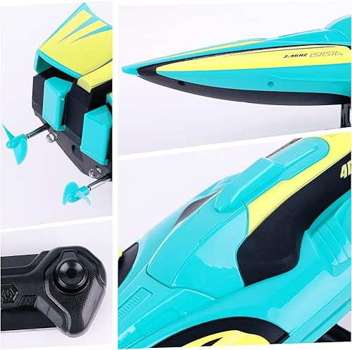 Miniatura 4 de Berry President Lancha rápida con control remoto de 18 MPH para niños y adultos, impermeable y de doble motor, 2.4G eléctrica inalámbrica para