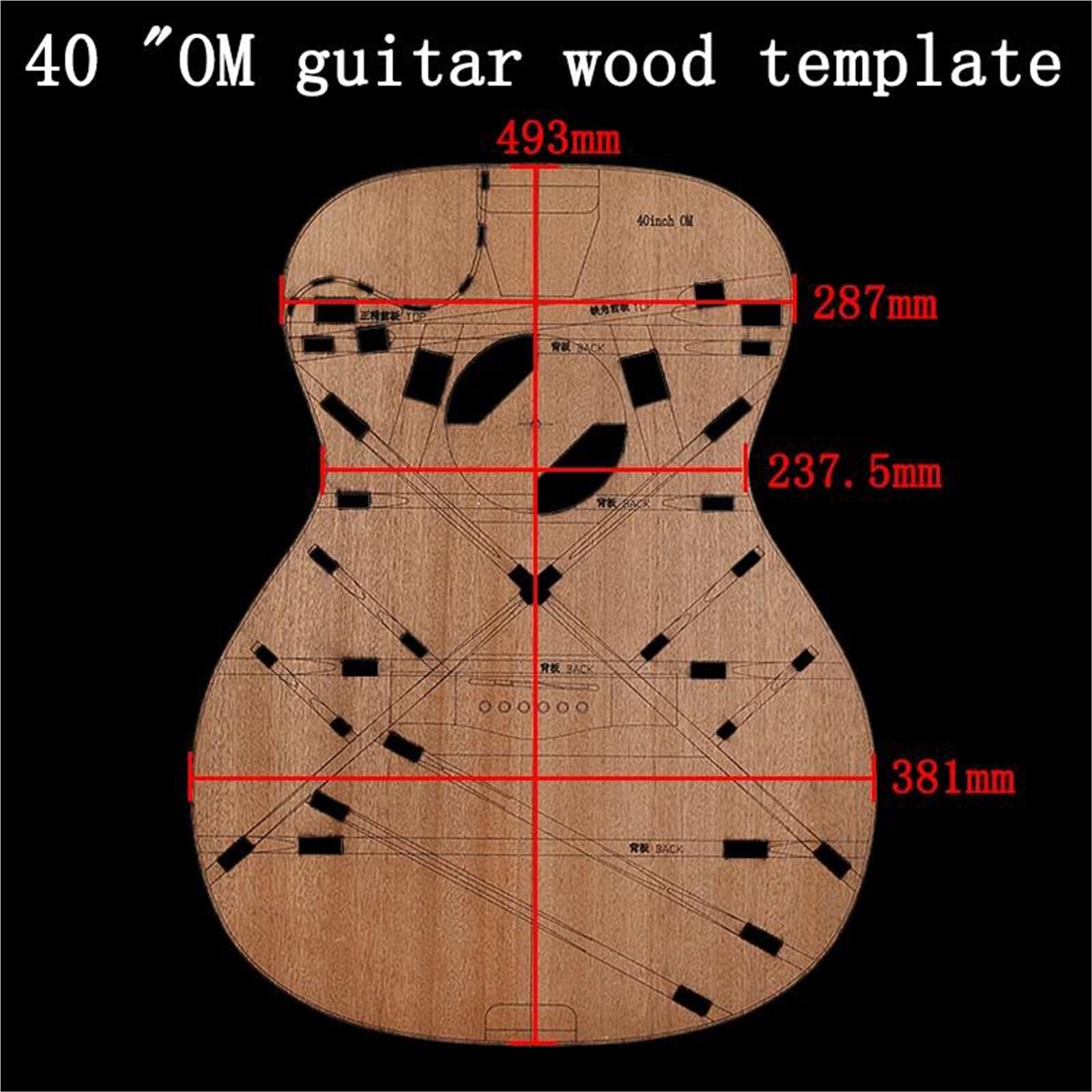 Juego Herramientas Ajuste Guitarra Diagrama De Ubicación La Boca Del Molde Madera Para Guitarra Acústica(40)