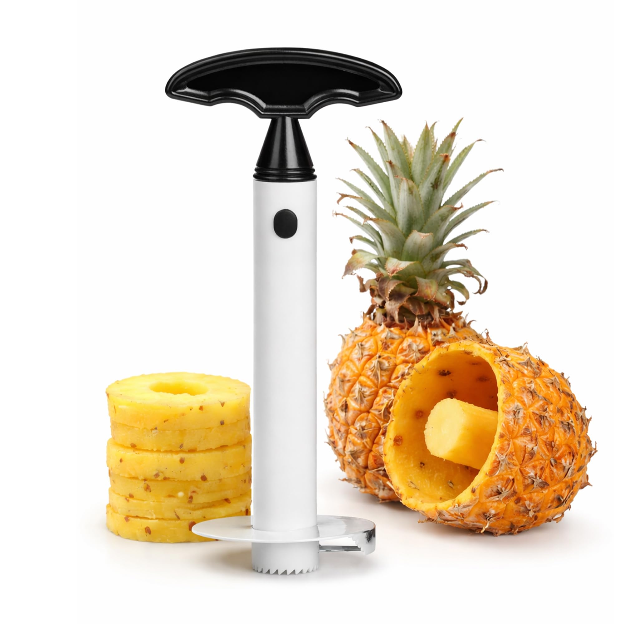 Premier Housewares Pineapple Fruit Cutter Plastic Peeler Corer Slicer Kitchen Cutting Gadget Tool