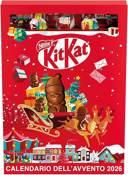 KITKAT Adventskalender Schokolade, 1er Pack (1 x 208g)