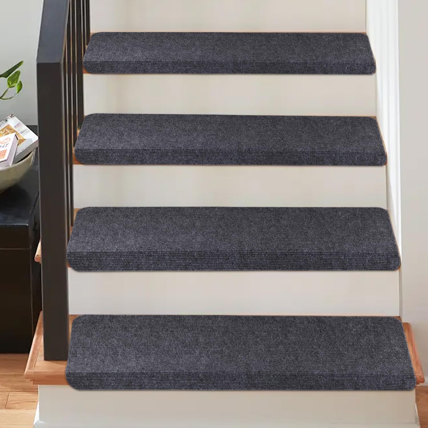 8"X30"NonSlip Stair Treads for Wooden Steps, and Rubber Stair Grips