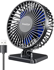 Gaiatop USB Desk Fan - Blue