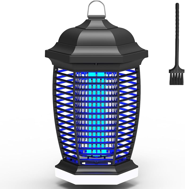 seenlast Lampara Antimosquitos, 4000V 18W Mata Mosquitos Electrico con Luz UV, Mata Moscas Electrico IPX4 Impermeable Area Efectiva 80-100m² para Interior y Exterior