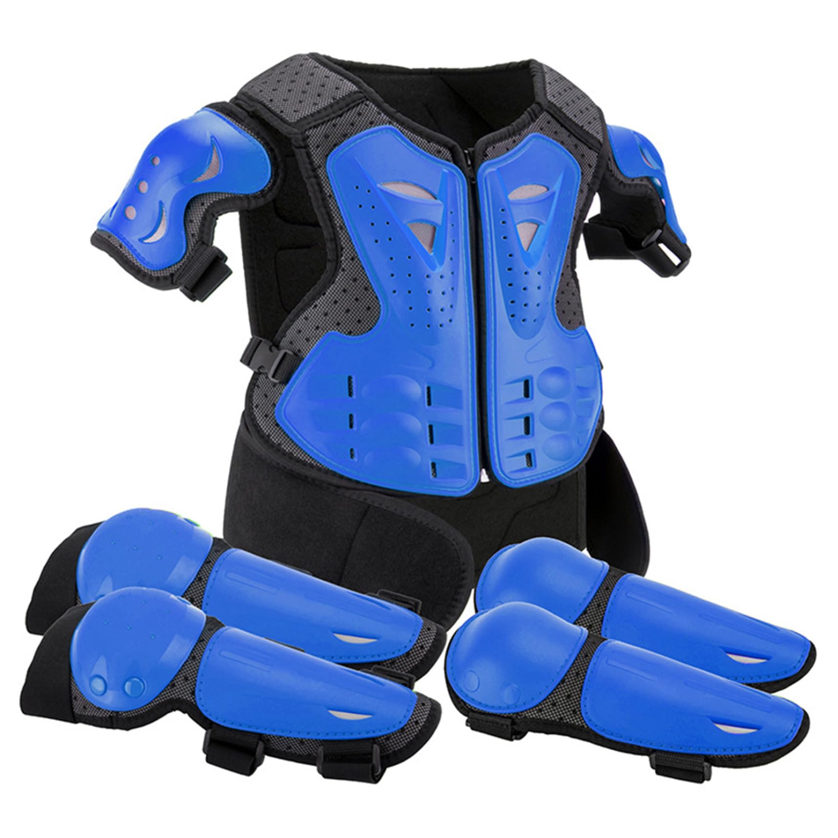 Set di attrezzi da per bambini, equipaggiamento protettivo per armature regolabili antiurto traspirante per Dirtbike, bicicletta, skateboard, motocross, ciclismo