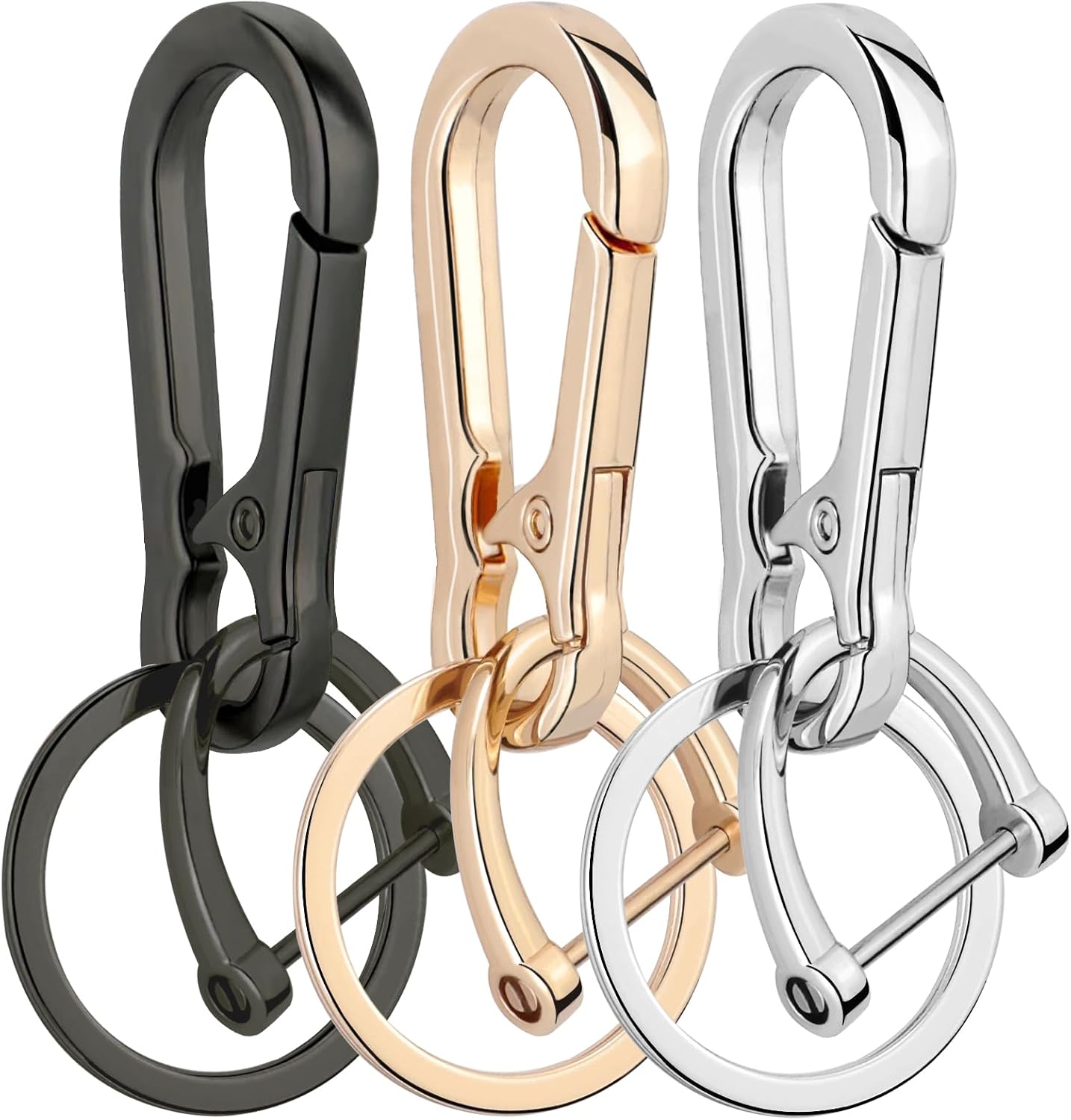 Keychains Metal Key Chain Ring Clip Holder Organizer for Home Car Keys Keyring Accessories Women Men