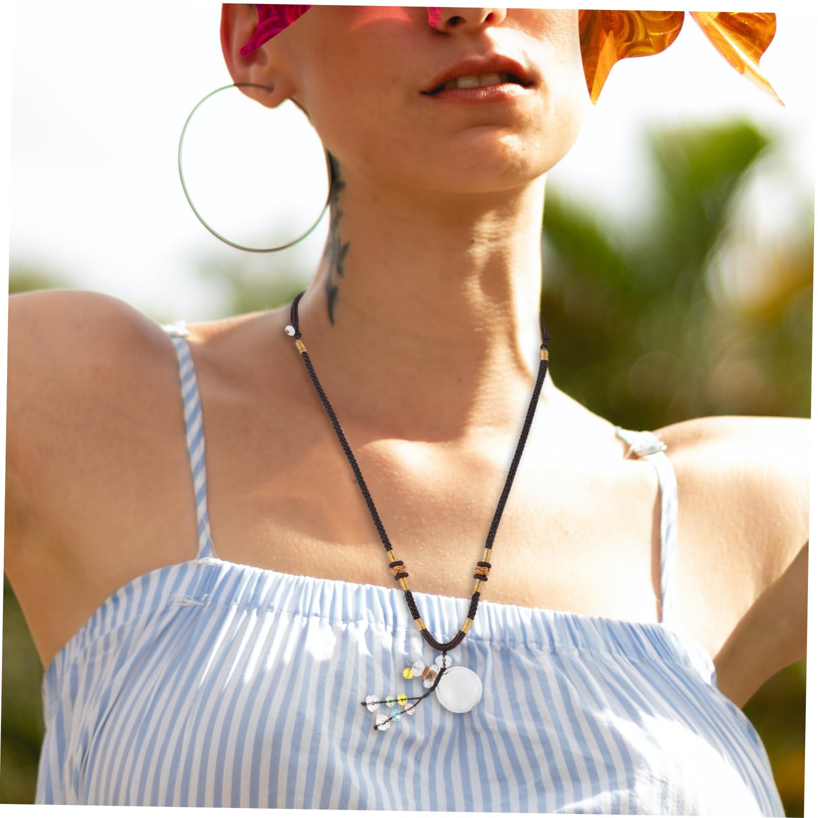 GALPADA 3pezzi Collana Diffusore Di Oli Essenziali Con Ciondolo Creativo e Design Elegante Accessorio Unico Per Pulizia Aria e Decorazione Personale