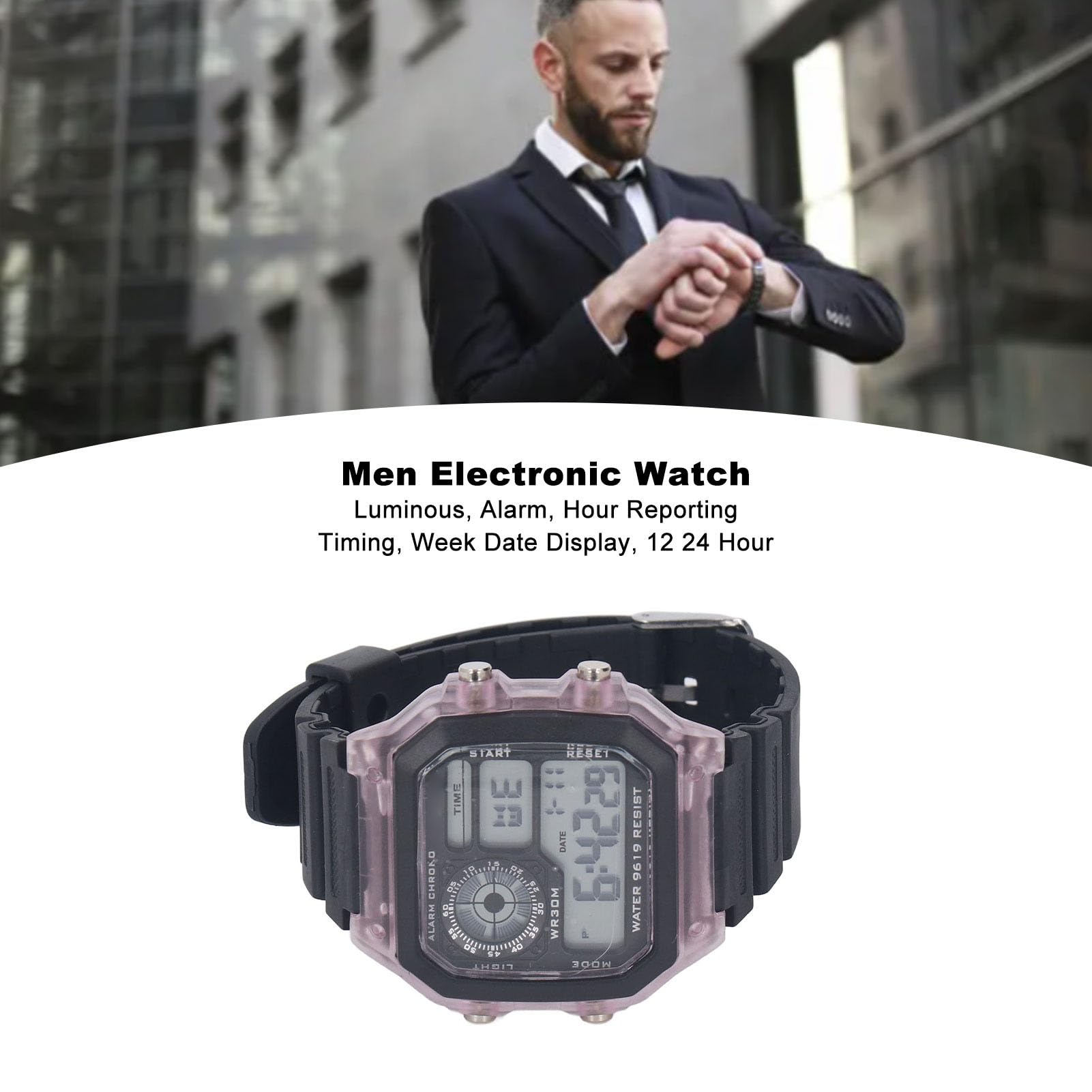 Orologio Sportivo GPS Impermeabile, Ricaricabile, Con Bussola - 3