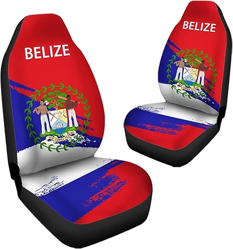 Miniatura 3 de Bulopur Funda de asiento de coche, color rojo y negro, con estampado de bandera de Albania para hombres y mujeres, cómoda y suave, accesorios para
