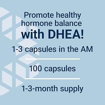 Life Extension DHEA 25 mg Supplement for Hormone Balance, Immune Support, Sexual Health, Bone & Cardiovascular Health and Anti-Aging and Mood Support Gluten-Free, Non-GMO 100 Capsules