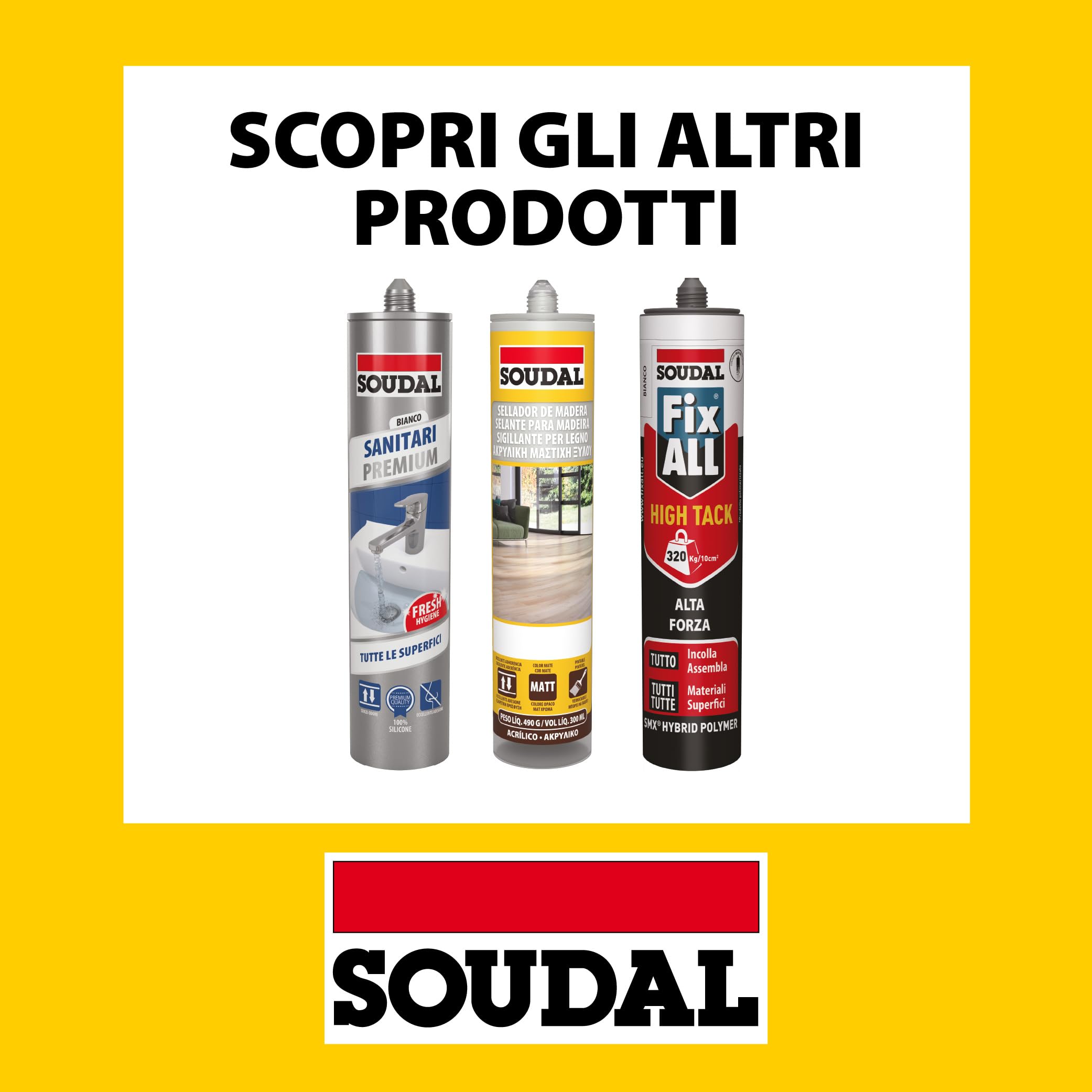 Soudal, Silicone Alte Temperature, 310ml, Rosso, Resistente a Oli e Carburanti, Per Sigillature a Caldo, Ideale per Componenti Metallici e Riscaldamenti