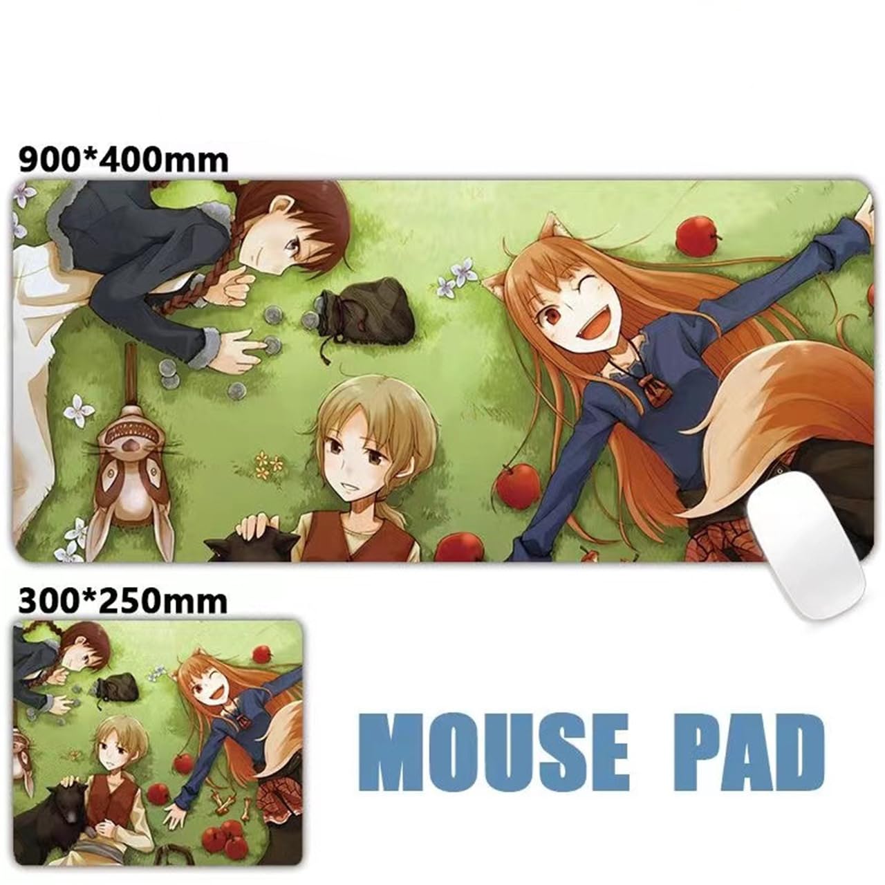 Amazon.co.jp: 狼と香辛料 マウスパッド 大型 グッズ ゲーミング ホロ