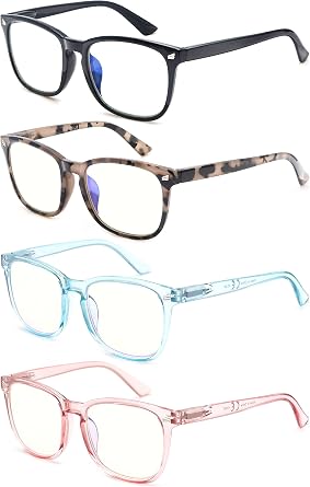 MODFANS Women's Reading Glasses Blue Light Filter Good Glasses High Quality Comfortable Super Reading Aid Reading Glasses Women Anti Blue Light