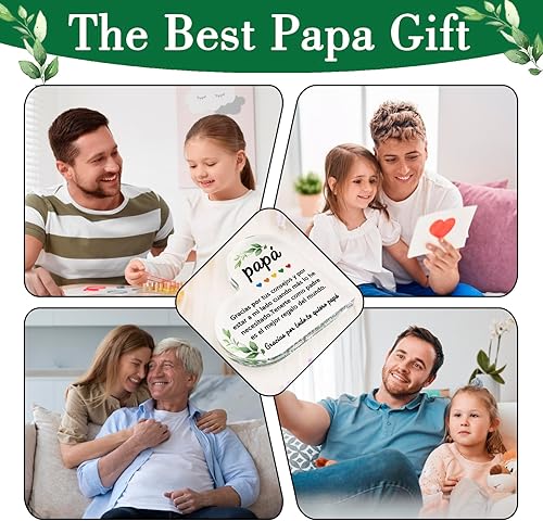 Miniatura 7 de Regalos para papá, regalos para papá, abuelo, de hija, hijo, nietos, el mejor regalo de papá, regalo de cumpleaños para papá, placa acrílica,