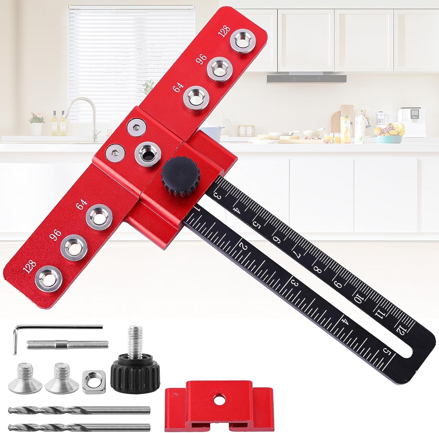 FONOFOX hardware wedge clamp, adjustable drill guide