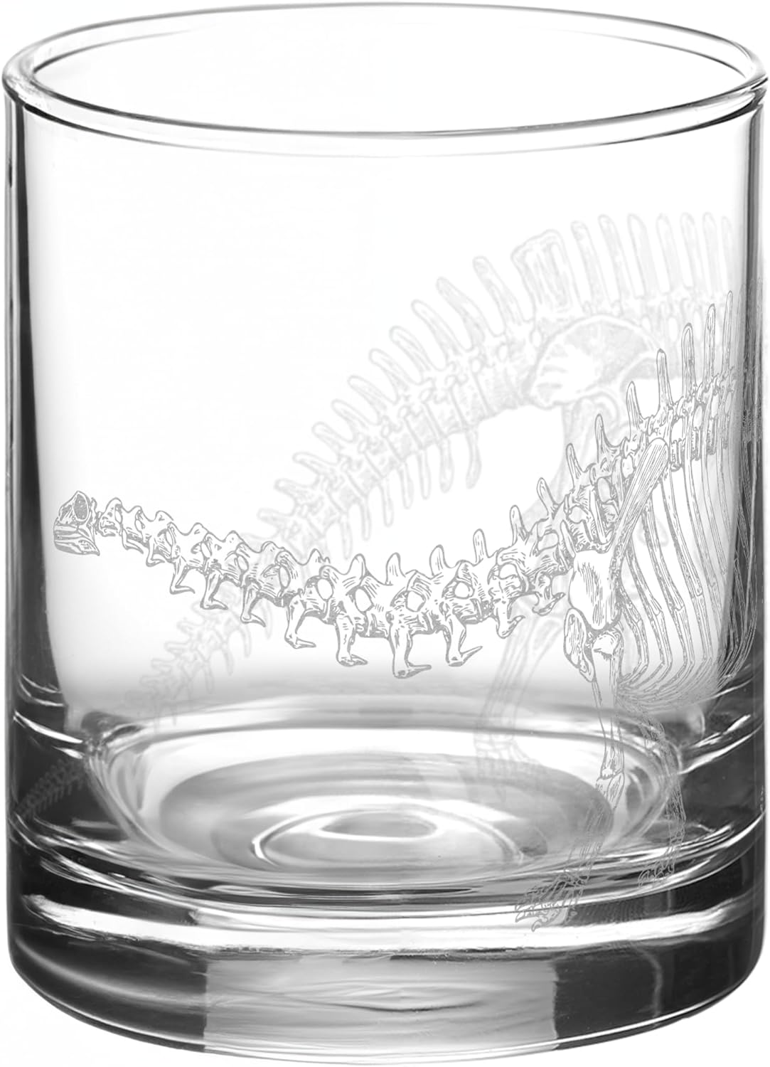 BRONTOSAURUS SKELETON Engraved Whiskey Rocks 11.5oz Glass | Dinosaur Dino Paleontology Science Nature | Great Unique Gift Idea!