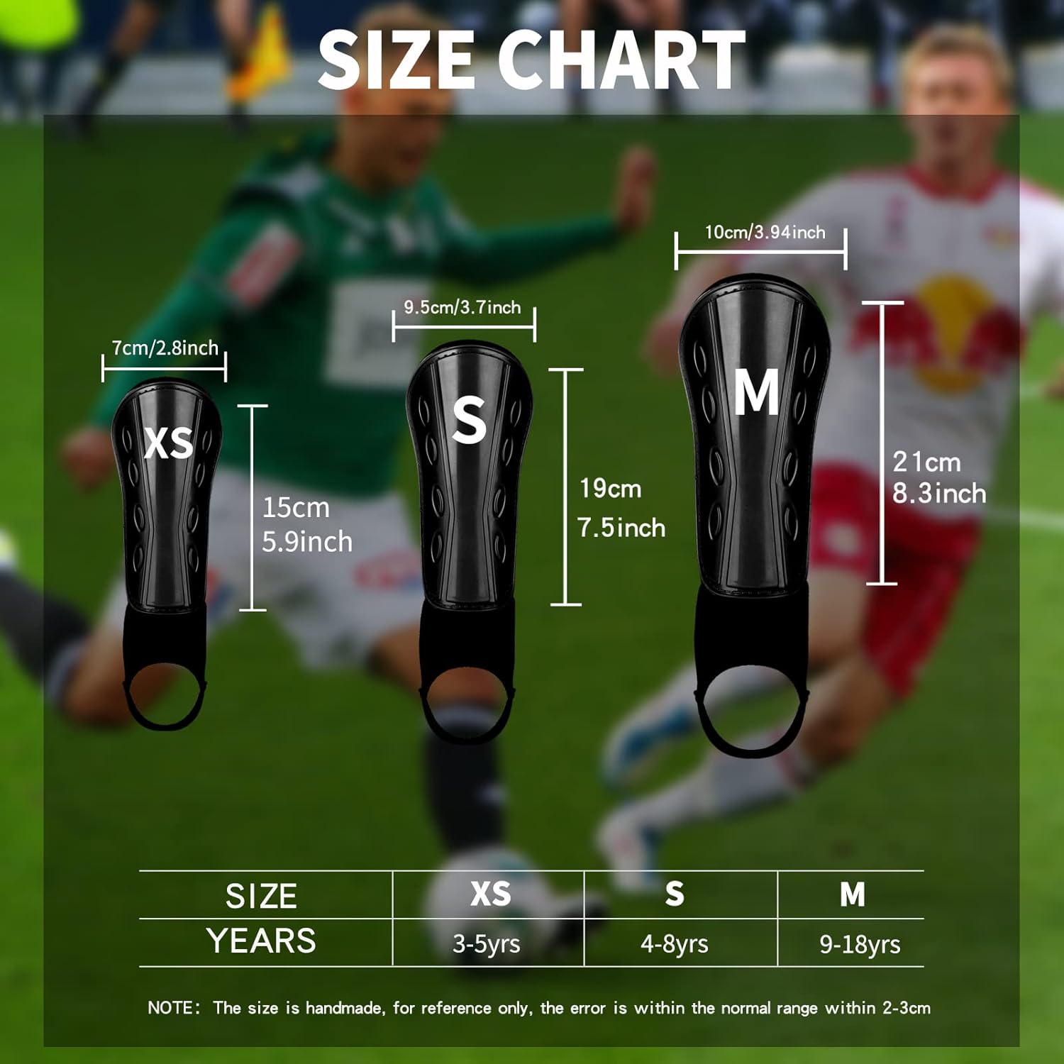 Antoyo Soccer Shin Guards, Slip and Slide Protective Soccer Gear for Toddler and Adults, Padded Shin Protection Equipment with Ankle Support and Adjustable Straps for Comprehensive Protection