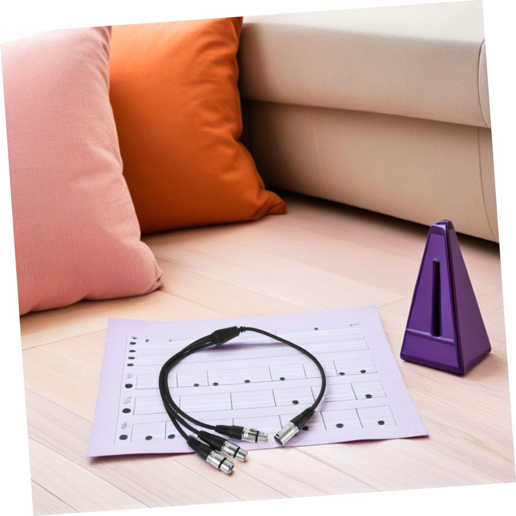 Milisten Xlr Mikrofon Splitter 0, 6m 1-zu-3 Audiokabel, 2 Stück