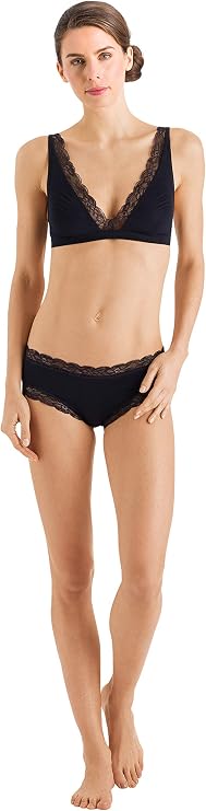 Soft Cup Bra with Cotton Lace Trim by HANRO