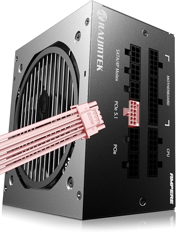 Raijintek Ampere 1000, 80PLUS Platinum, ATX, 10000 W, Full Modular Power Supply, 5 Years Warranty, Black (0R30B00013)