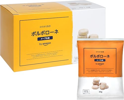 【by Amazon ポルボローネ メープル味】1袋あたり125円！おやつタイムが豊かになるほろほろクッキー(定期おトク便適用時)