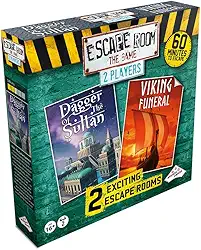 Escape Room The Game –New 2 Player Edition with 2 New Exciting Games | Solve The Mystery Board Game for Adults and Teens