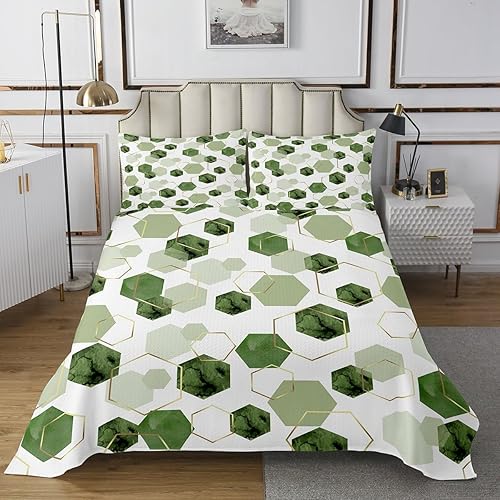 Miniatura 6 de Erosebridal Juego de edredón tamaño individual, color marrón, azul marino, beige, blanco, verde azulado, gris, juego de ropa de cama estética a