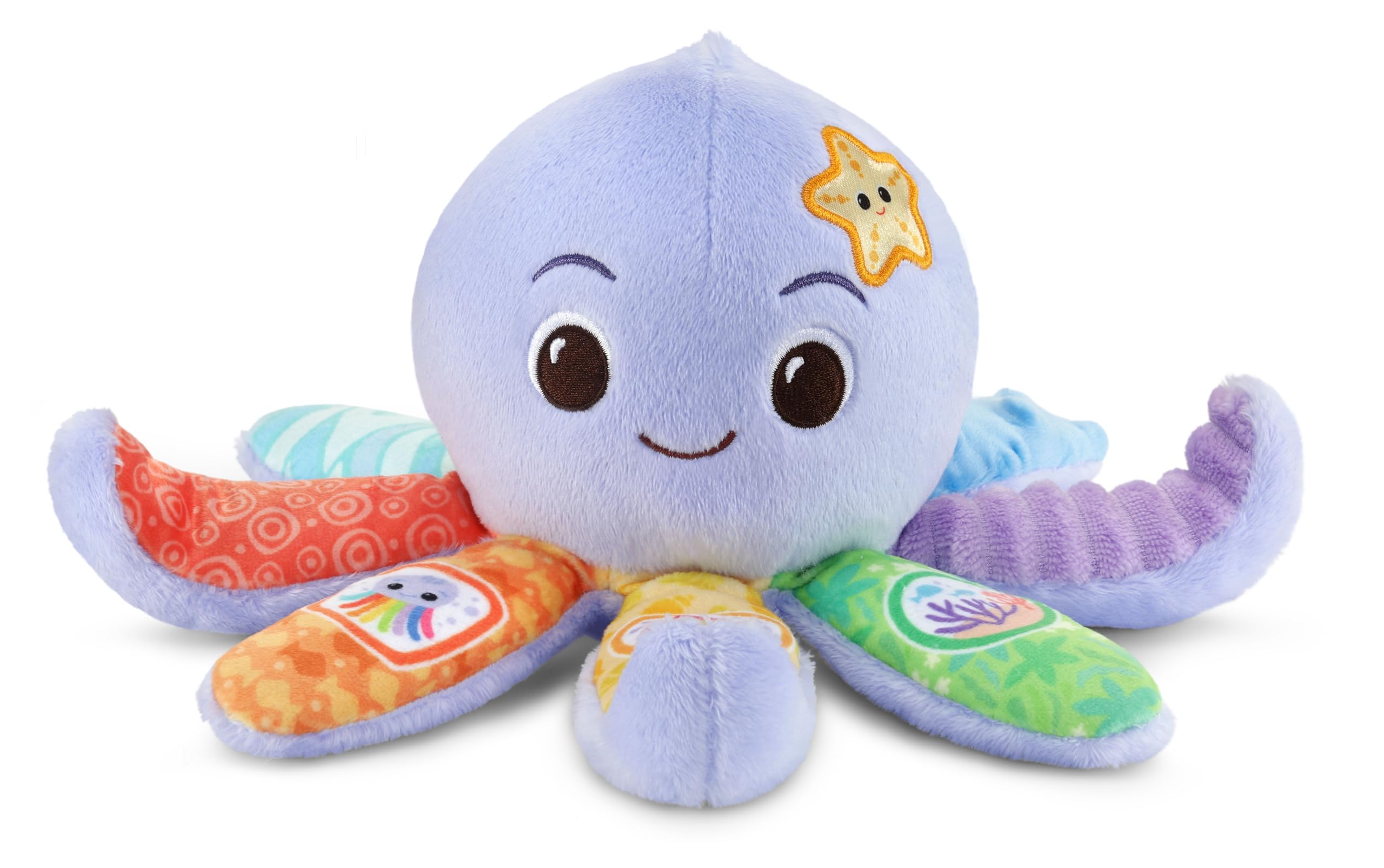 VTech Snuggles the Octopus, Sensory Toy with Different Fabric Textures - Image 3