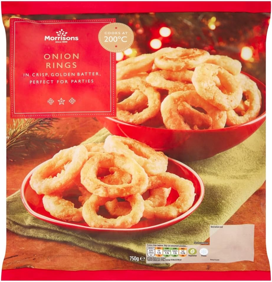 Morrisons Battered Onion Rings, 750g (Frozen) Amazon.co.uk Grocery