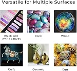 Artme Ensemble de peinture acrylique métallique, 24 Couleurs métalliques en 2 oz/60ml Bouteilles, Peinture acrylique brillant métallique, Peinture de pigments riches Parfait pour les artistes, Débutants sur toile, Roches, Bois, Tissu, Céramique