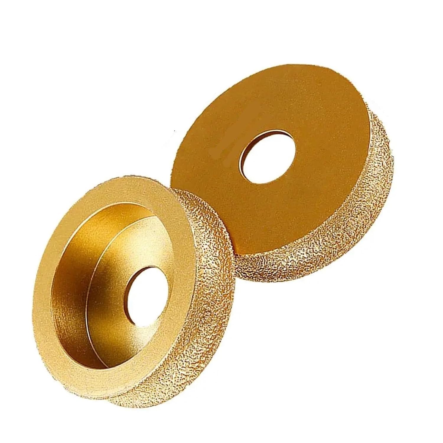 10-50mm Bore 3inch 75mm Round Dry Vacuum Brazed Diamond Grinding Wheel Demi-bullnose Edge Marble Profile Grinding Disc 1Pcs(25mm)