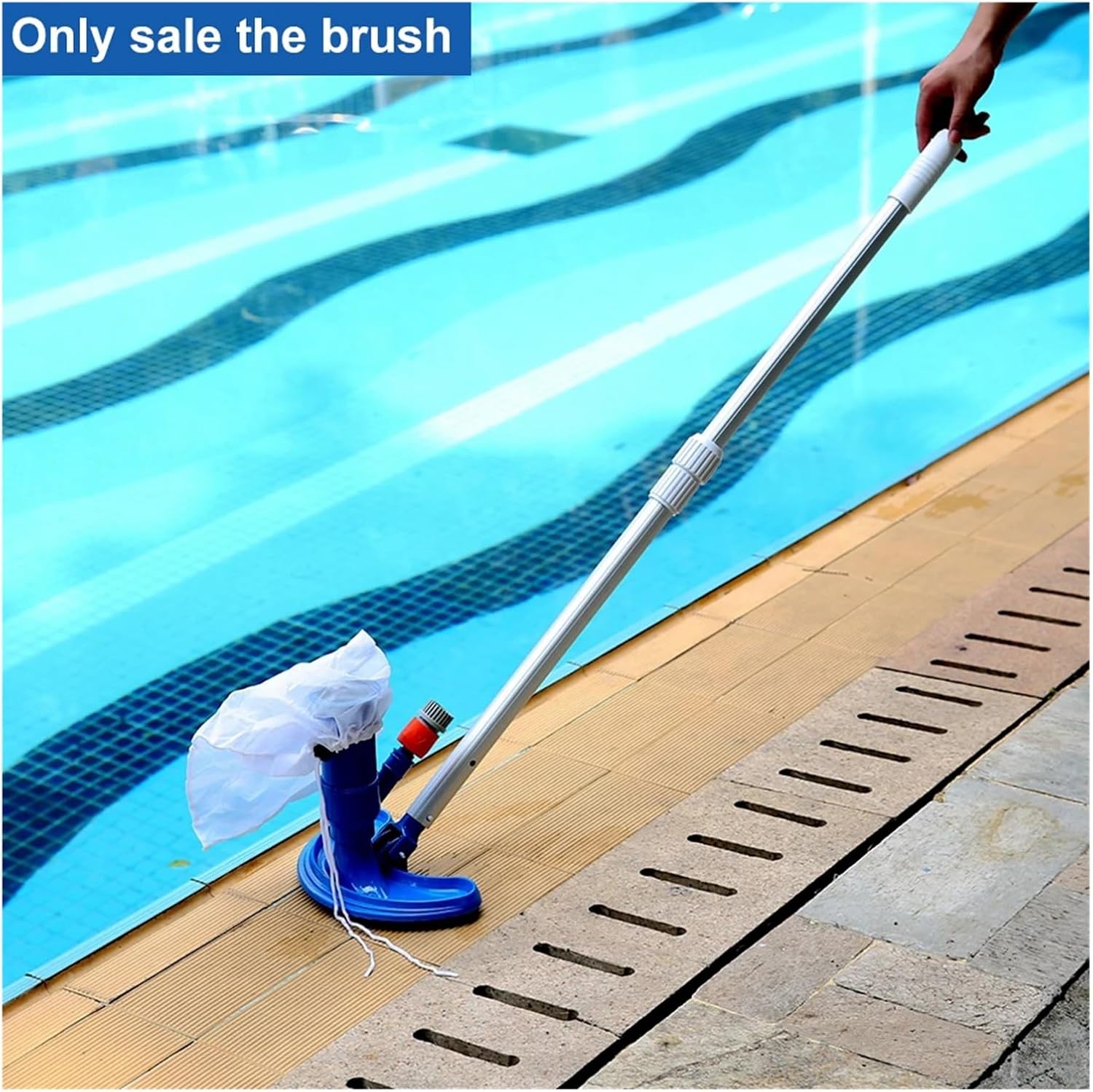 Swimming Pool Vacuum Cleaner Suction Fish Pond Pool Cleaner Head Pond Fountain Spa Pool Cleaning Brush Effective AgainstedStains