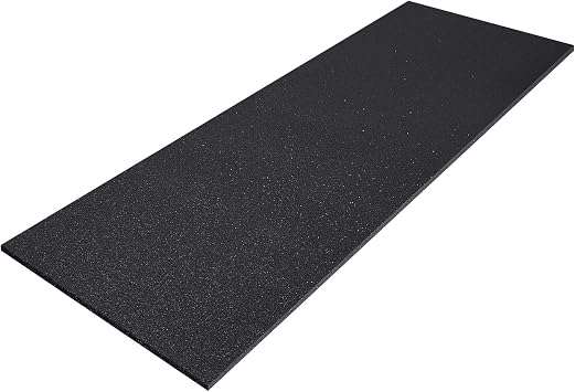 Amylove 1 Pack Polyurethane Foam 1/2" x 24" x 72" High Density Cushion Upholstery Foam Sheet for Seat Replacement DIY Projects Chairs Headboards Sofas Home Black