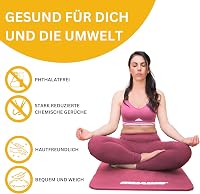 Muawo Prémium Fitness Matrac - Extra Vastag (1,5 cm) és Hosszú (190 cm) Csúszásmentes Edzőszőnyeg Jógához, Tornához, Kültéri-Beltéri Használ 2