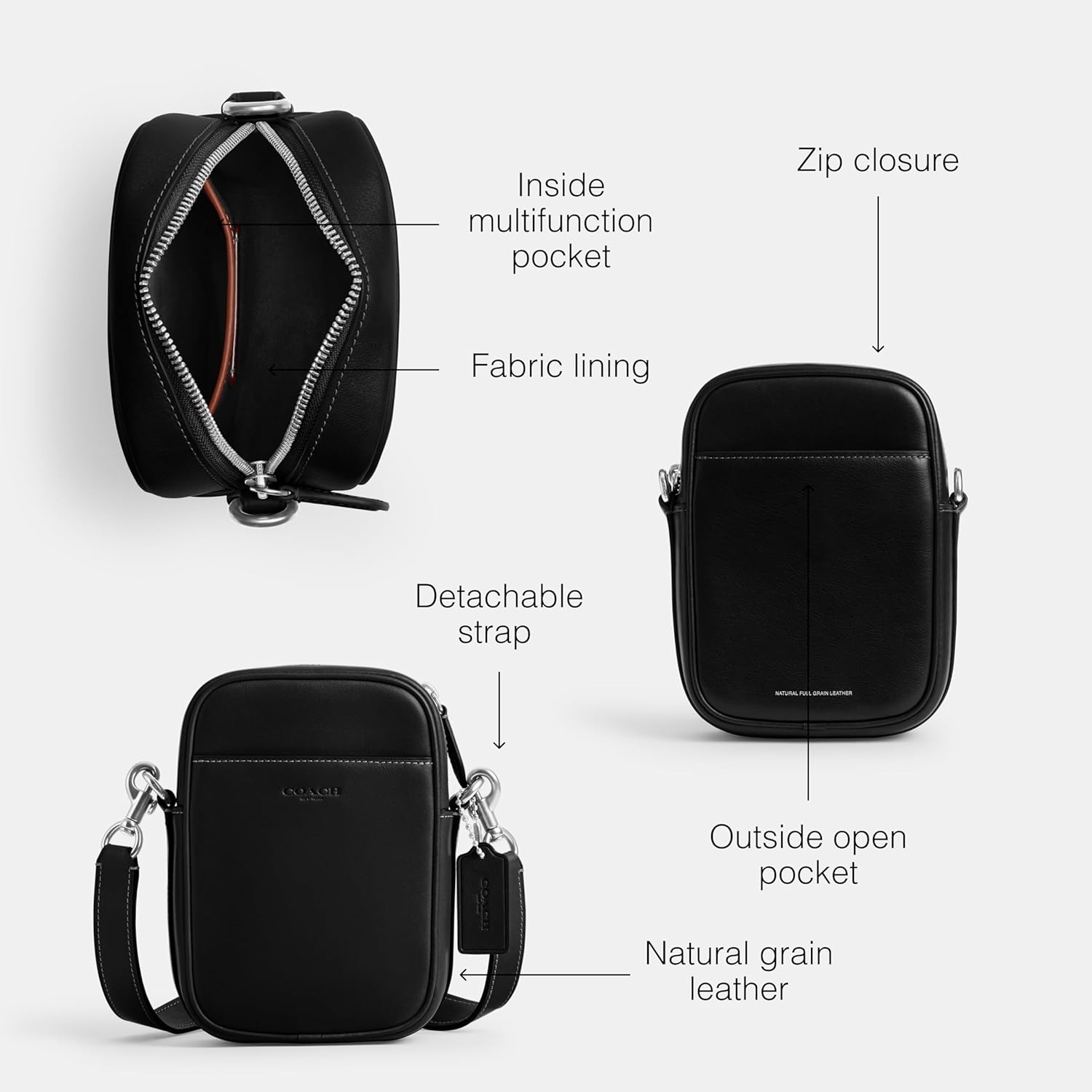 Coach Men's Hitch Crossbody 12
