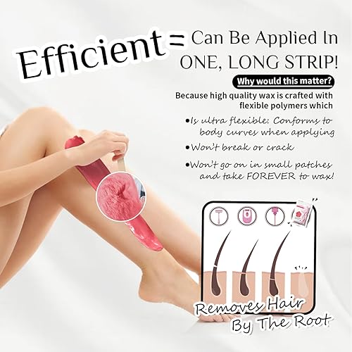 Miniatura 15 de KOTAMU Kit de depilación digital negra para mujeres y hombres, piel sensible, olla de cera dura para cejas, cara, piernas, axilas, depilación suave