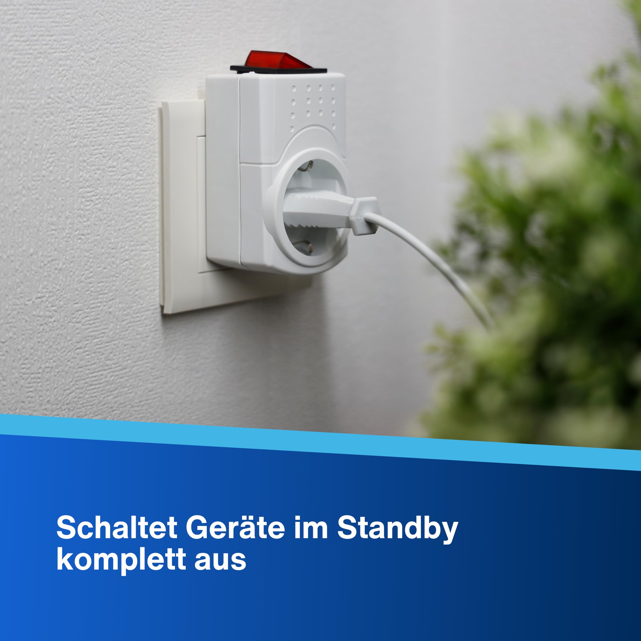 REV Steckdosenadapter - Steckdose schaltbar, Übergangsstecker, 3500W, weiß – Ansicht 7