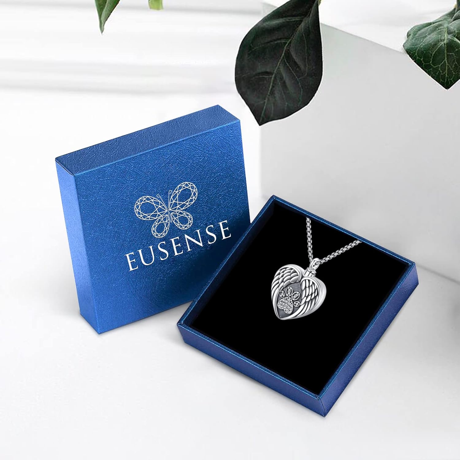 Eusense Cremation Jewelry for Ashes Urn Necklace to Put Ashes In 925 Sterling Silver Memorial Pendant Heart Urn Necklaces for Ashes Necklace for Women Men - Image 7