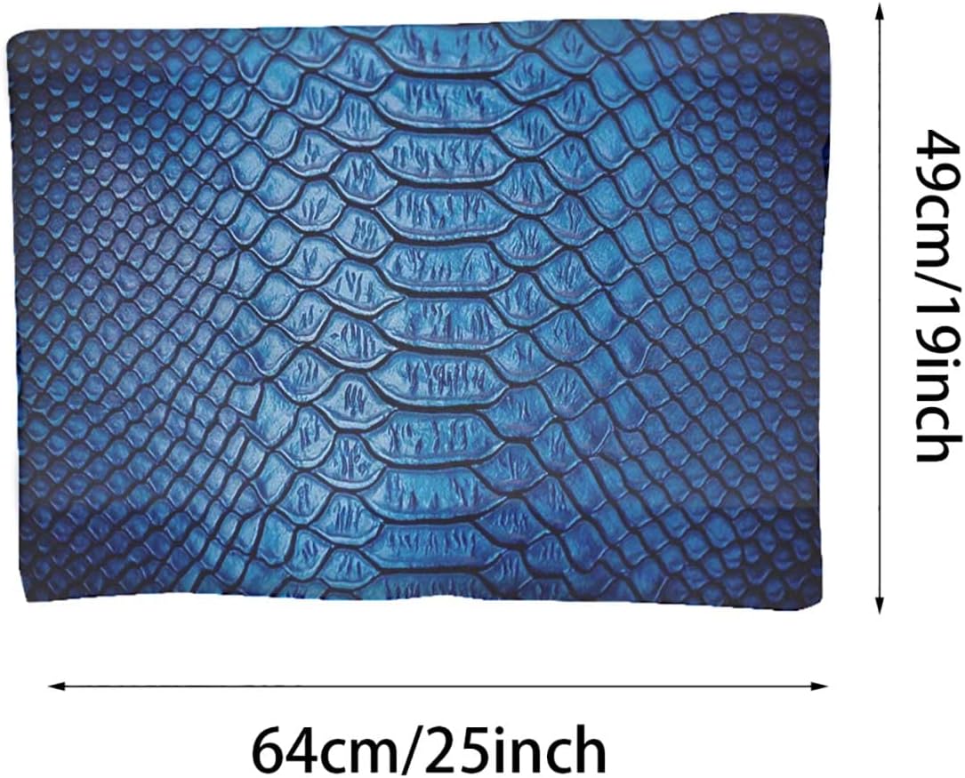 review Black Blue Thermal Pet Mat Bed Liner Crocodile Bone Skin Pattern Colored Realistic Self Warming Crate Pad with Soft Sherpa Top for Dogs, Cats, Pets by Animal 19