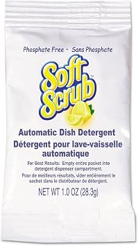 Automatic Dish Detergent, Lemon Scent, Powder, 1 oz. Packet, 200/Carton