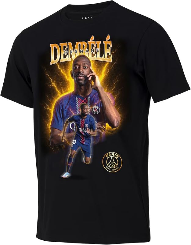 PSG T-Shirt Ousmane Dembélé - Collection Officielle Paris Saint Germain