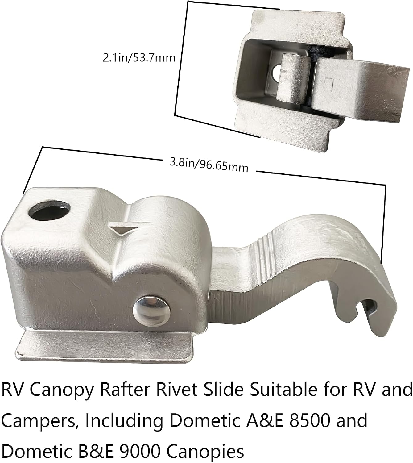 830644 Deluxe Handle with 304 Stainless Steel 830463P Awning Rafter Rivet Replacement for A&E and Dometic Awning Lift