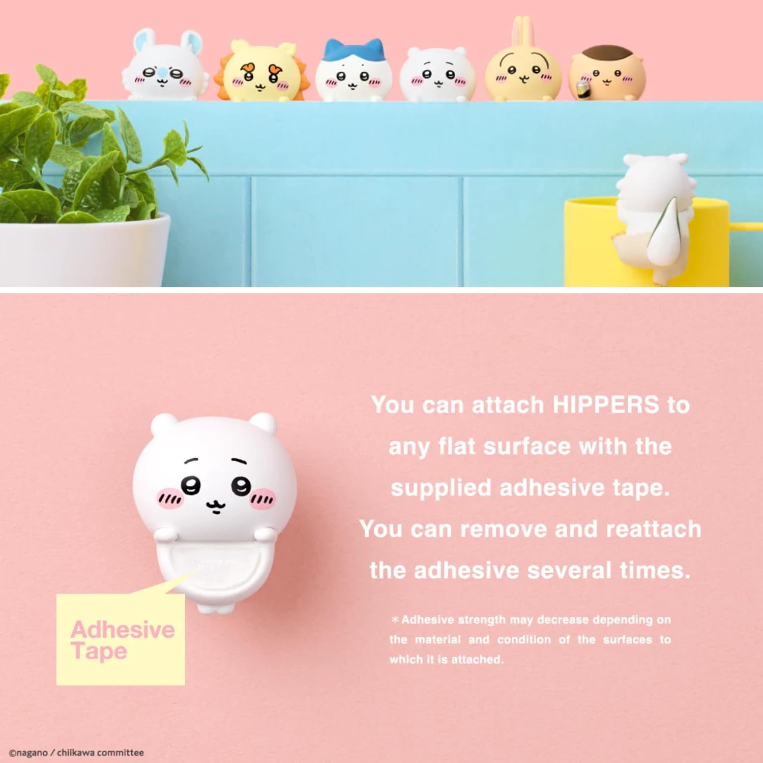 Sonny Angel Chiikawa Hippers - 1 Sealed Blind Box Cute Decorative Mini Figures for Phone, Laptop, Charm - No Choice Available