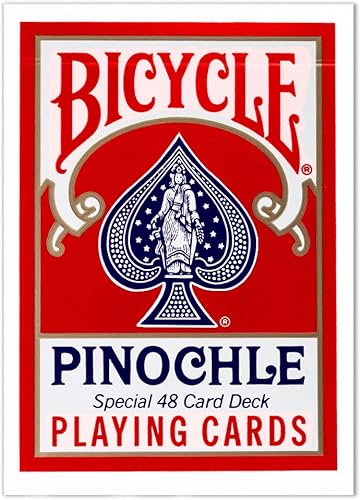 Miniatura 3 de Bicycle Deluxe 1 docena de cartas de póquer Pinochle - 6 barajas azules y 6 rojas