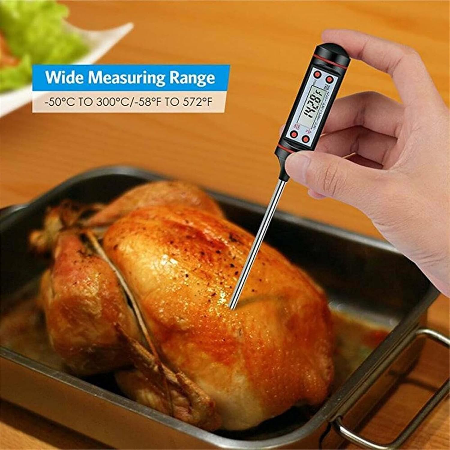 Review Digital Meat Thermometer Instant Read Waterproof Digital