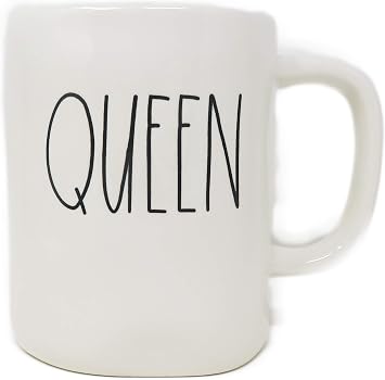 Rae Dunn by Magenta QUEEN Ceramic LL Coffee Mug